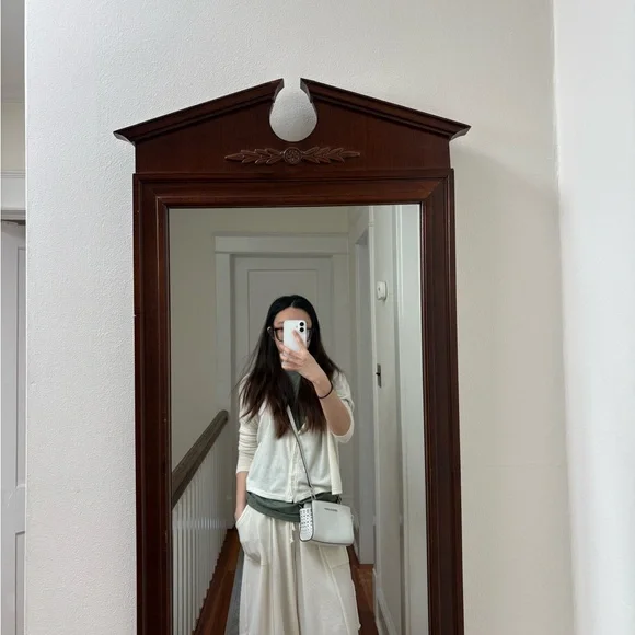 Michael Kors White Leather Studded Crossbody Bag - Picture 6 of 6